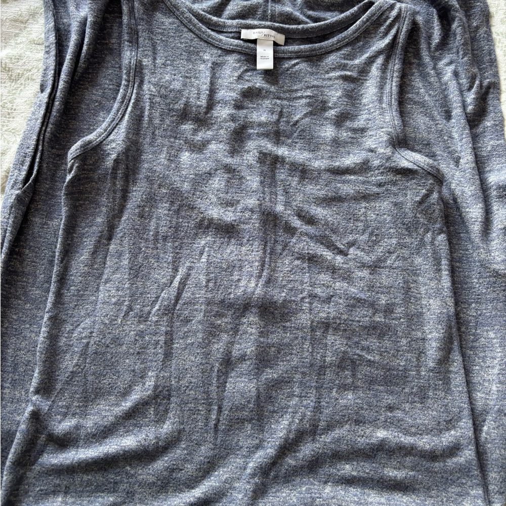 Daily Ritual Heathered Blue Dress - Picture 2 of 3